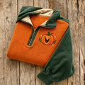 Women's Fun Cute Pumpkin Print Zipper Sweatshirt