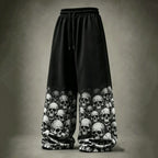 Women's Dark Skull Print Trousers