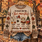 Women's Retro Autumn/winter Printed Sweater