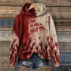 Women's Hell Bloodstain Print Sweater