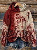 Women's Hell Bloodstain Print Sweater