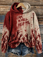 Women's Hell Bloodstain Print Sweater