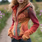 Hippie Colorful Floral Art Tie-dye Casual Hoodie