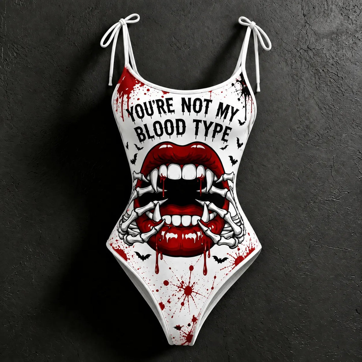 Women's Retro Halloween Lip Skull Letter Print Hoodie Two-piece Set