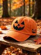 Halloween Evil Pumpkin Face Baseball Cap