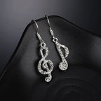 Asymmetrical Musical Note Earrings
