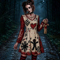 Women's Halloween Voodoo Doll Cosplay Dress