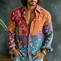 Men's Rural Patch Branch Bloom Print Shirt