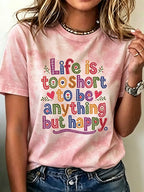 Women's Retro Hippie Style Printed T-shirt