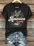 250Th Anniversary Printed Round Neck Top In The United States