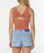 Plain-Colored Small Backless Women's Vest