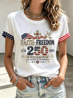 250Th Anniversary Printed Round Neck Top In The United States