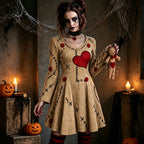 Women's Halloween Voodoo Doll Cosplay Dress