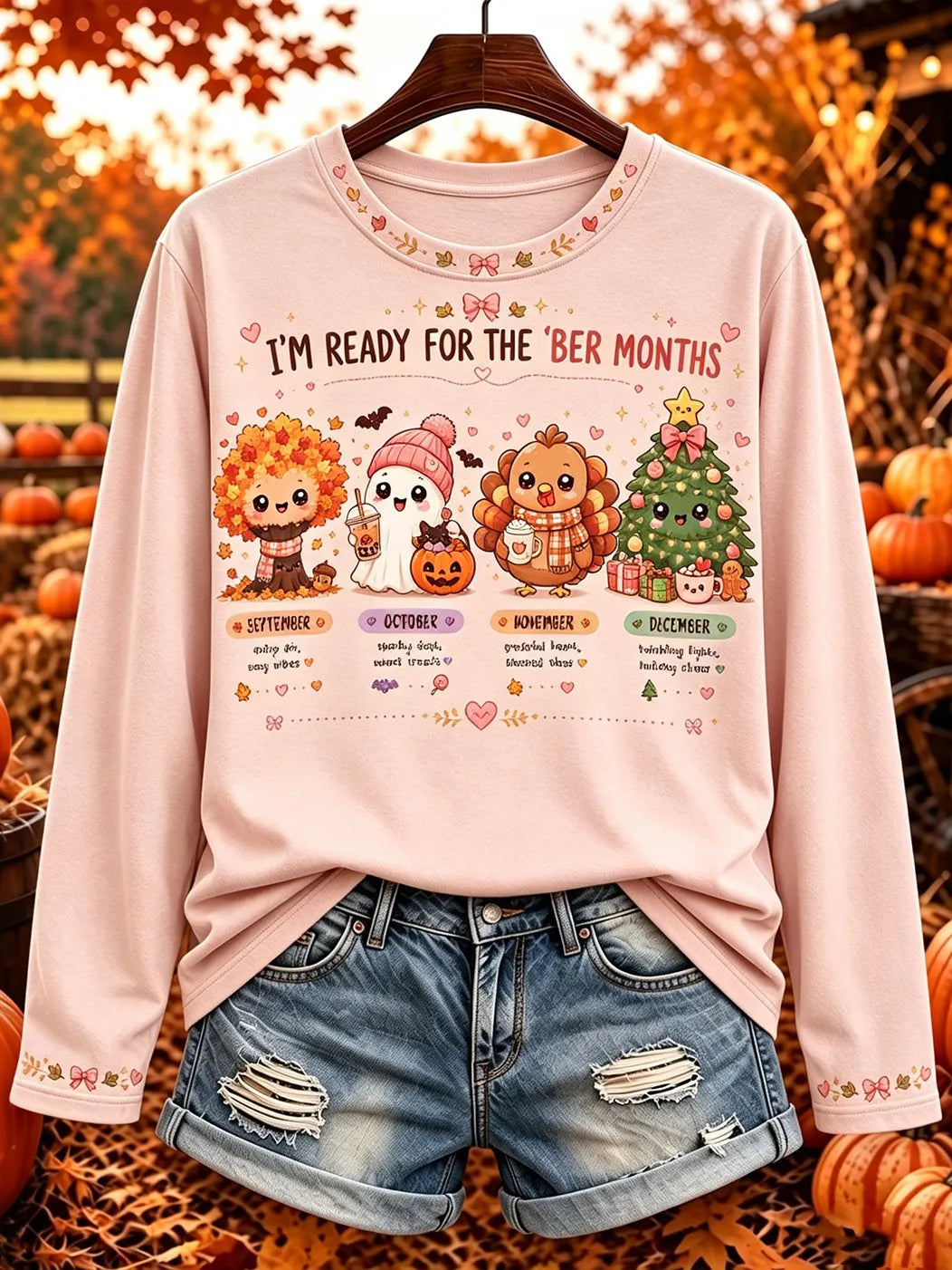 "i'm Ready For The 'ber' Months" Women's Long-sleeve T-shirt
