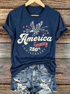 250Th Anniversary Printed Round Neck Top In The United States